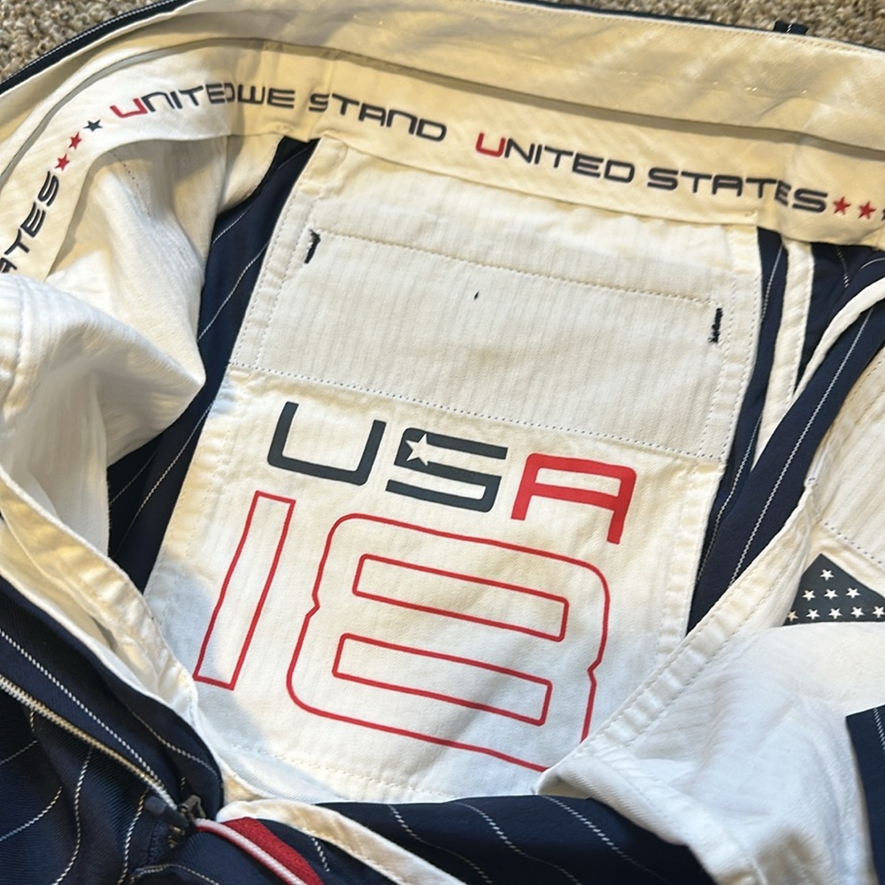 Men’s Polo Ralph Lauren RLX 2018 Ryder Cup Golf Pants USA 30x30 - Picture 6 of 7
